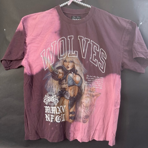 The Stage Is Ours "Premium Vintage" Oversized Tee in Purple Dusk Acid Wash - L - Picture 1 of 8